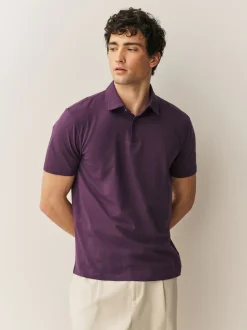 Vert/violet/bleu géométrique - Ajustement régulier - Polo en jersey Manches courtes 5 Pack