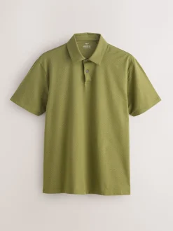 Vert/violet/bleu géométrique - Ajustement régulier - Polo en jersey Manches courtes 5 Pack