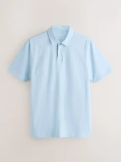 Vert/violet/bleu géométrique - Ajustement régulier - Polo en jersey Manches courtes 5 Pack