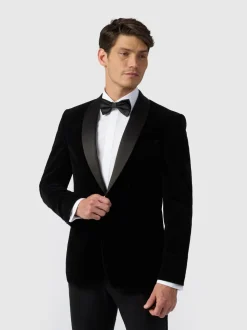 Veste Antique Rogue en velours à revers châle