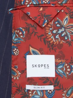 Veste de costume Skopes Declan à rayures, coupe ajustée et double boutonnage
