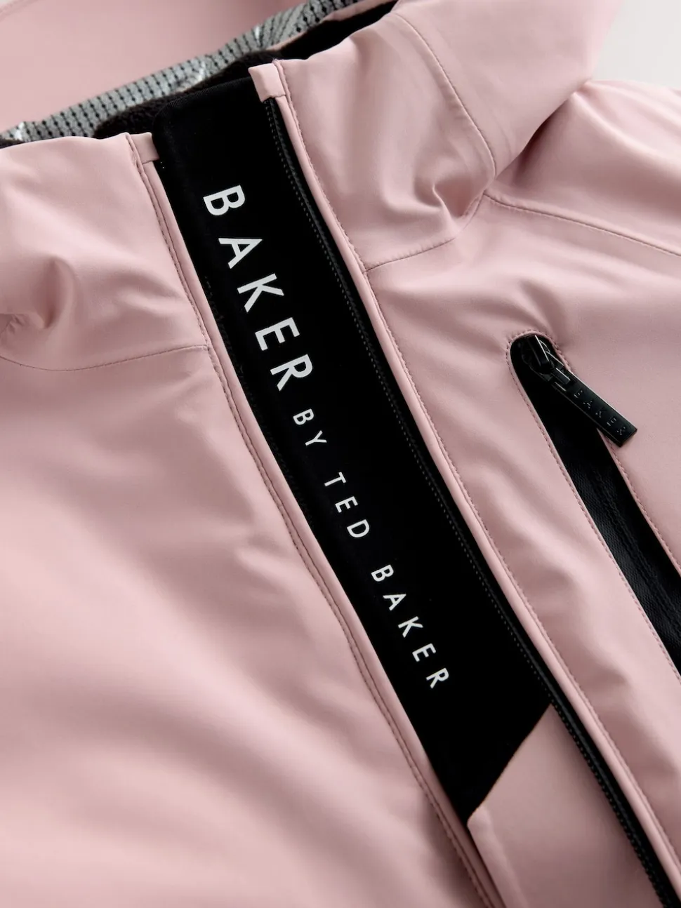 Veste de ski Baker by Ted Baker imperméable rose à ceinture
