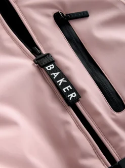 Veste de ski Baker by Ted Baker imperméable rose à ceinture