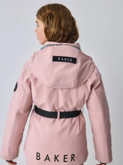 Veste de ski Baker by Ted Baker imperméable rose à ceinture