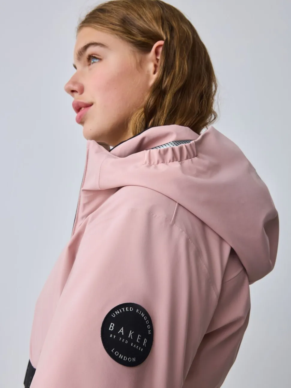 Veste de ski Baker by Ted Baker imperméable rose à ceinture
