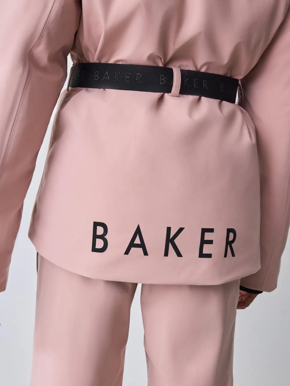 Veste de ski Baker by Ted Baker imperméable rose à ceinture