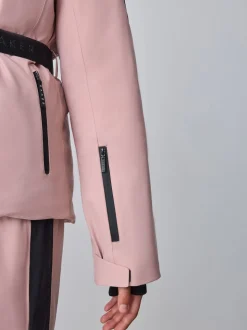 Veste de ski Baker by Ted Baker imperméable rose à ceinture