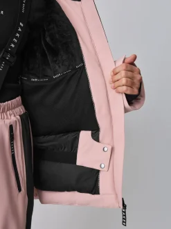 Veste de ski Baker by Ted Baker imperméable rose à ceinture