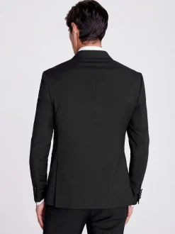 Veste de smoking MOSS Coupe ajustée Noir à double boutonnage