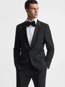 Veste de smoking Reiss Poker Shawl à simple boutonnage et revers châle coupe ajustée