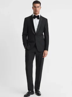 Veste de smoking Reiss Poker Shawl à simple boutonnage et revers châle coupe ajustée