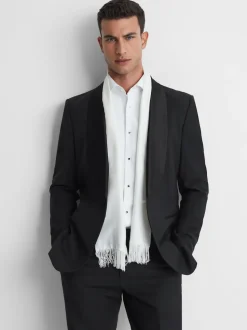 Veste de smoking Reiss Poker Shawl à simple boutonnage et revers châle coupe ajustée