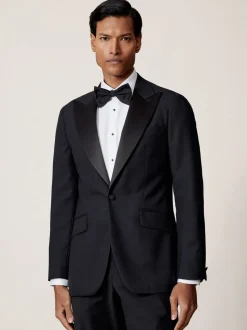 Veste de smoking Reiss Sinatra classique en jacquard à simple boutonnage