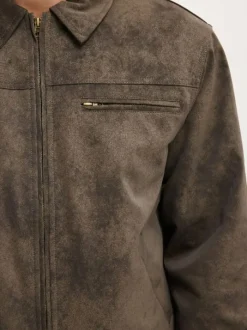 Veste Harrington Cotton On raccourcie en Faux daim