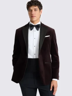 Veste MOSS Coupe classique en velours