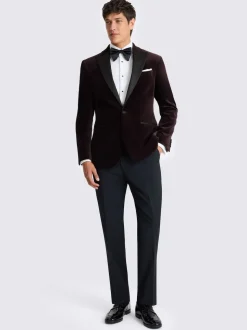 Veste MOSS Coupe classique en velours