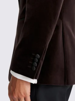 Veste MOSS Coupe classique en velours