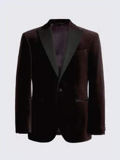 Veste MOSS Coupe classique en velours