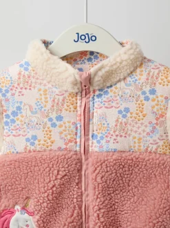 Veste réversible JoJo Maman Bébé en polaire appliquée