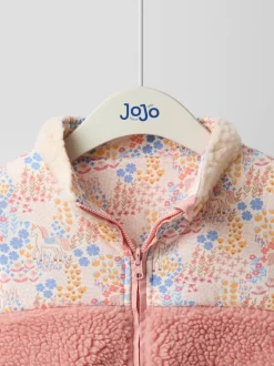 Veste réversible JoJo Maman Bébé en polaire appliquée