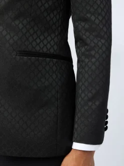 Veste Ted Baker Tailoring Diamond jacquard noire