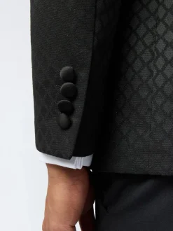 Veste Ted Baker Tailoring Diamond jacquard noire