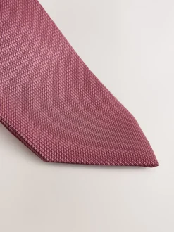 vieux rose - Ajusté - Cravate texturée