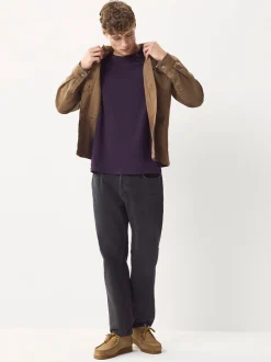 Violet - Ajustement régulier - T-shirt Essential Col rond en coton