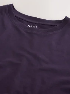 Violet - Ajustement régulier - T-shirt Essential Col rond en coton