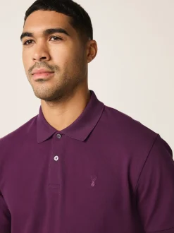 Violet - Ajustement régulier - Polo Manches courtes Pique