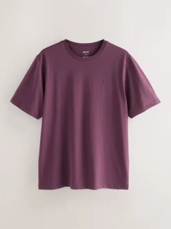 Violet / Bleu bleu marine / Orange / Vert - Ajustement régulier - T-shirt 4 Pack