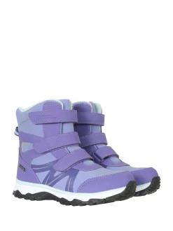 Violet - Bottes de neige Mountain Warehouse Slope Softshell enfant