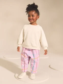 Violet À carreaux lilas - Pantalons Coupe ballon texturés (3mths-7yrs)