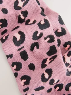 Violet - Collants en coton riche en imprimé animal