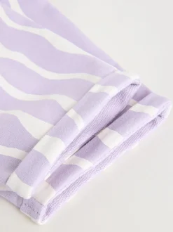 Violet à fleurs - Ensemble 2 Pieces pour T-shirt et Pantalons BÉBÉ (0mois-2ans)