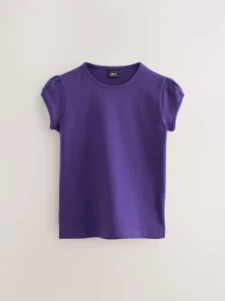 Violet - Lot de 2 t-shirts à manches bouffantes (3-16ans)