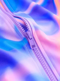 Violet dégradé - Ensemble bikini et chouchou Sunsafe Rash Gilet (3-16ans)