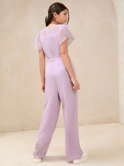 Violet lilas - Combinaison Lipsy à empiècement en maille (5-16ans)