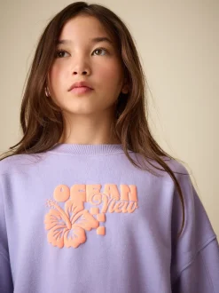 Violet lilas - Ensemble Sweat-shirt et Leggings évasés (3-16ans)