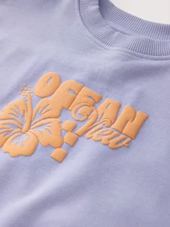 Violet lilas - Ensemble Sweat-shirt et Leggings évasés (3-16ans)