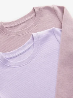 Violet lilas - Haut thermique à manches longues (2-16ans)