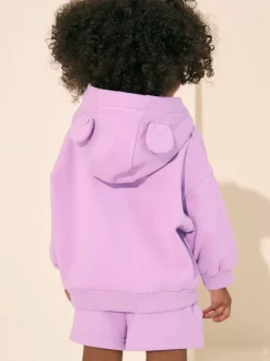 Violet lilas - Sweat à capuche zippé (3mths-7yrs)