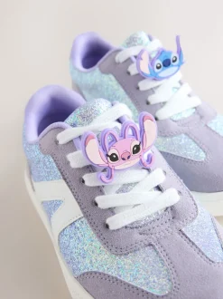 Violet paillettes Lilo & Stitch - Baskets de style de vie Dentelle-up