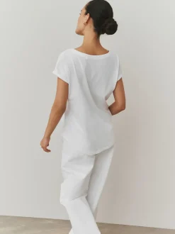 Violet/bleu/jaune beurré/rose/blanc - Lot de 5 T-shirts à mancherons