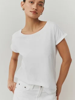 Violet/bleu/jaune beurré/rose/blanc - Lot de 5 T-shirts à mancherons