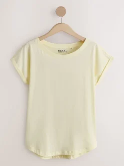 Violet/bleu/jaune beurré/rose/blanc - Lot de 5 T-shirts à mancherons