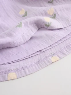 Violet/rose - Lot de 2 robes tissées bébé (0mois-3ans)