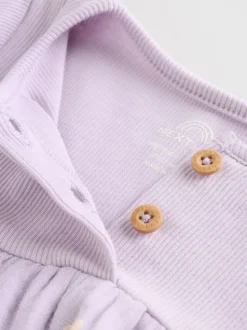 Violet/rose - Lot de 2 robes tissées bébé (0mois-3ans)