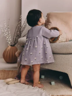 Violet/rose - Lot de 2 robes tissées bébé (0mois-3ans)