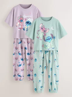 Violet/vert - Lilo & Stitch Survêtement Pyjamas 2 Pack (3-16ans)